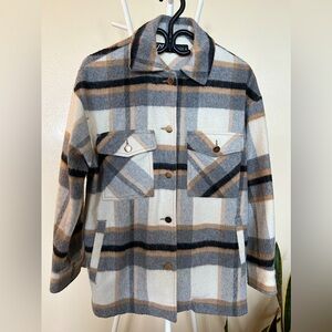 ZARA plaid soft jacket ⚡️good condition
